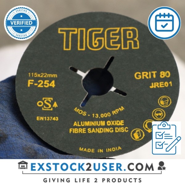 Fiber Disc 80Grit For CS - TIGER NORTON (1Box=100Pcs)