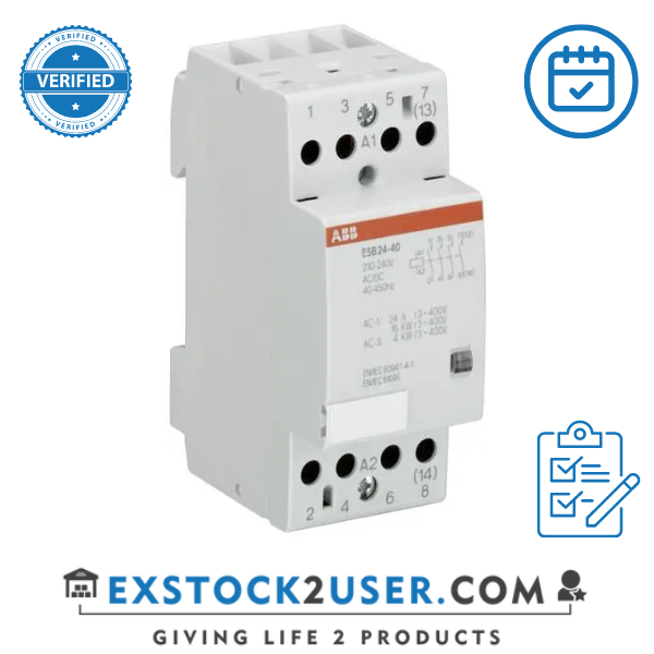 ABB, GHE3291302R0006, ESB24-22-230AC/DC Installation Contactor