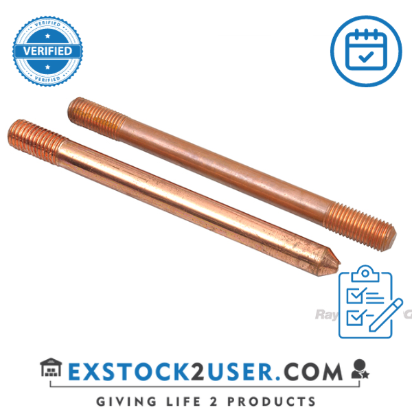raychem rpg,RU-3/4''X4 FEET-COPPER BONDED EARTH ROD RET 15