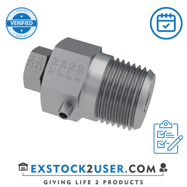 HBVS8M-1/2"FNPT, PRESSURE BLANKING PLUG WITH BLEED, 6000PSI- PARKER