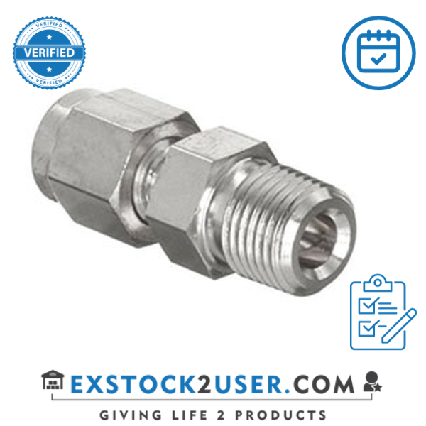 4MSC8R-316-1/4"OD X 1/2"BSPP, MALE CONNECTOR- PARKER