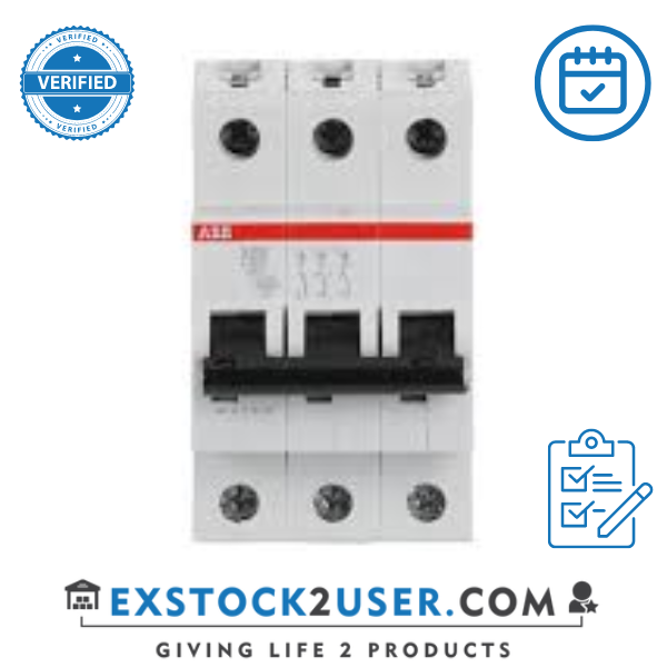 ABB, 2CDS253001R0504, Miniature Circuit Breaker - S200 - 3P - C - 50 ampere