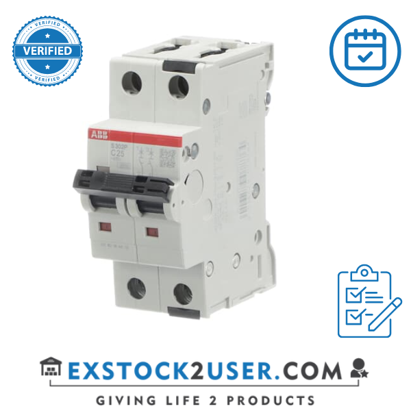 ABB, 2CDS282001R0254, Miniature Circuit Breaker - S200P - 2P - C - 25 ampere