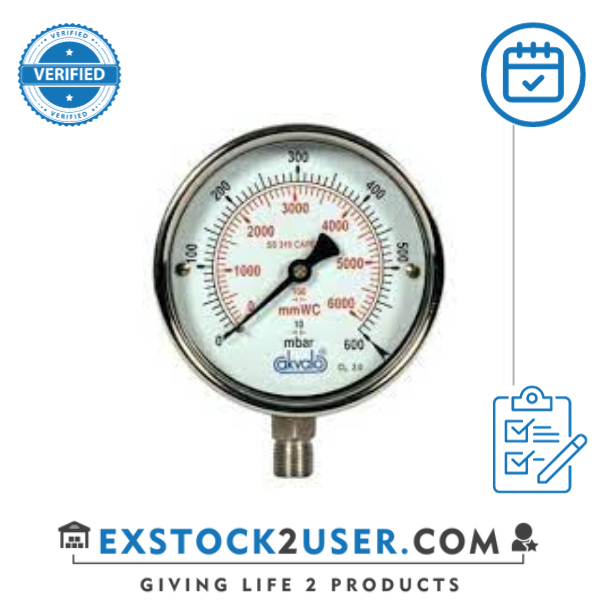 PM15C1E8L19-NLD-D-P-C3 Industrial Stainless Gauge Series PM Reotemp