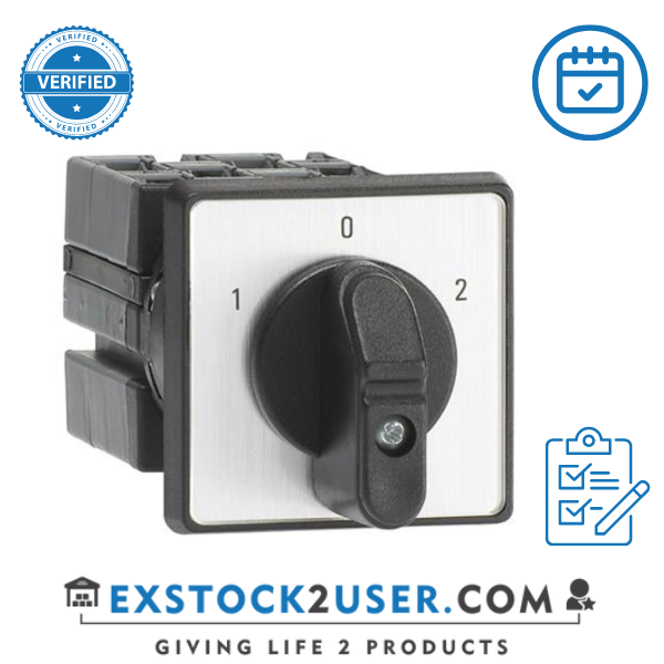 ABB, 1SCA126503R1001, Rotary Switch, 3 Position, 3 Pole, 60 °, 25 A, 400 V, OC25 Series