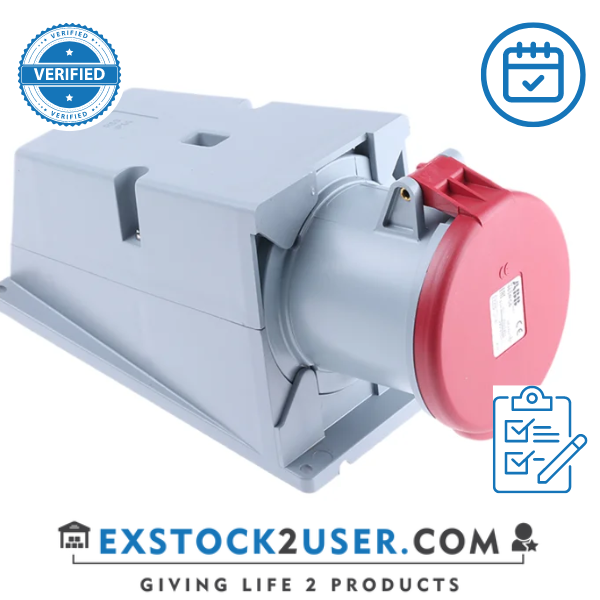 ABB, 2CMA167484R1000, Surface socket-outlet, 6h, 63A, IP44, 3P+N+E