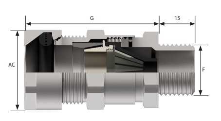 501/455/USG/D/M50  - HAWKE - CABLE GLAND