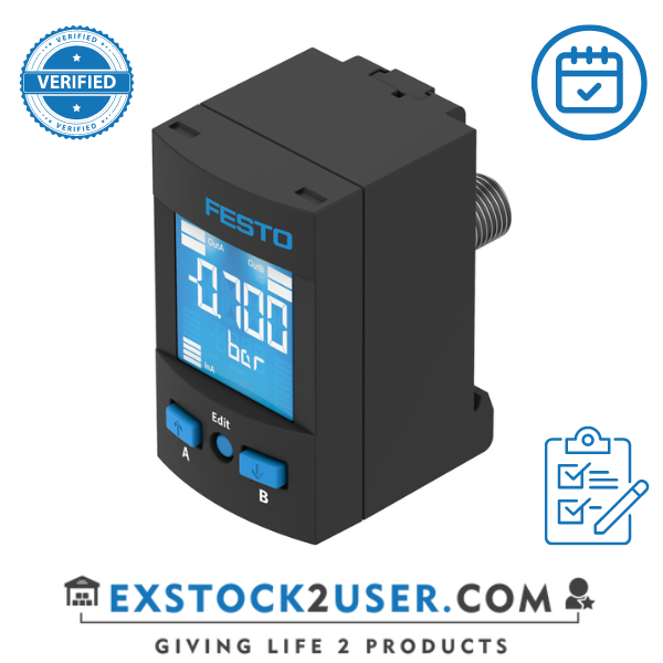 Festo, Pressure sensor SPAU-P10R-T-R14M-L-PNLK-PNVBA-M12D (8001208)