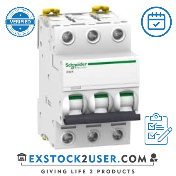 Schneider Electric,A9F85310Miniature circuit-breaker, Acti9 iC60H, 3P, 10 A, D curve, 10000 A (IEC 60898-1), 15 kA (IEC 60947-2)