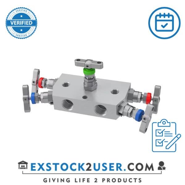 HLS5M-1/2"FNPT, 5 VALVE MANIFOLD, 6000PSI- PARKER