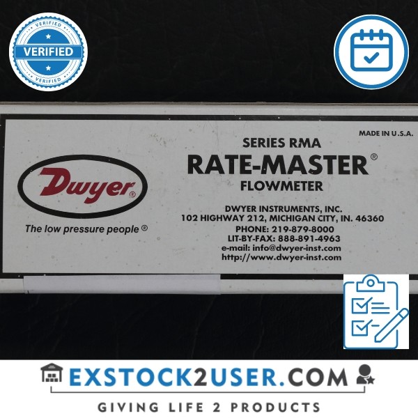 RMA-151-SSV PAT. 3.675.481 / DWYER INSTRUMENTS, INC. / FLOWMETER