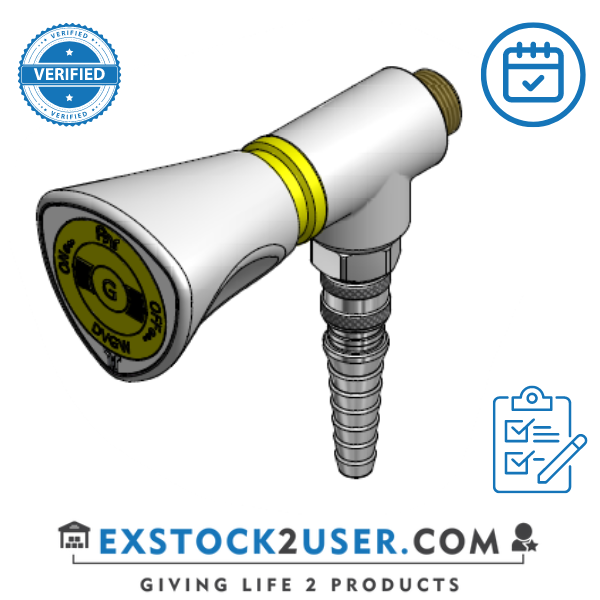 FAR MDS angled gastap with quick release coupling