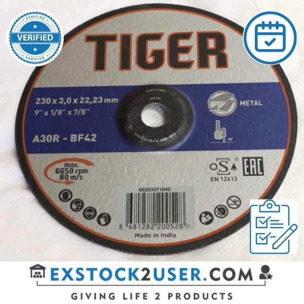 Cutting Disc 9 inch 3MM For CS - TIGER NORTON (1Box=20Pcs)