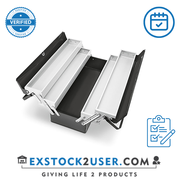 Tool case STEEL with 5 compartments, empty