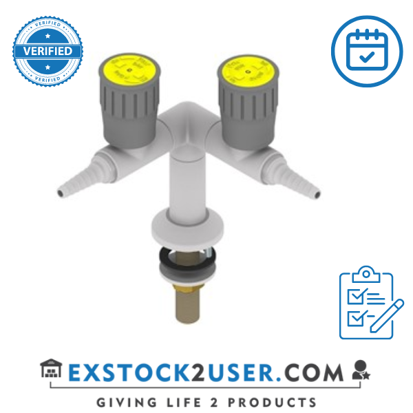 FAR 2-way 90° pillar bench mounted gastap with pin