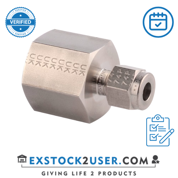8FSC8N-316- 1/2"OD X 1/2"FNPT, FEMALE CONNECTOR- PARKER