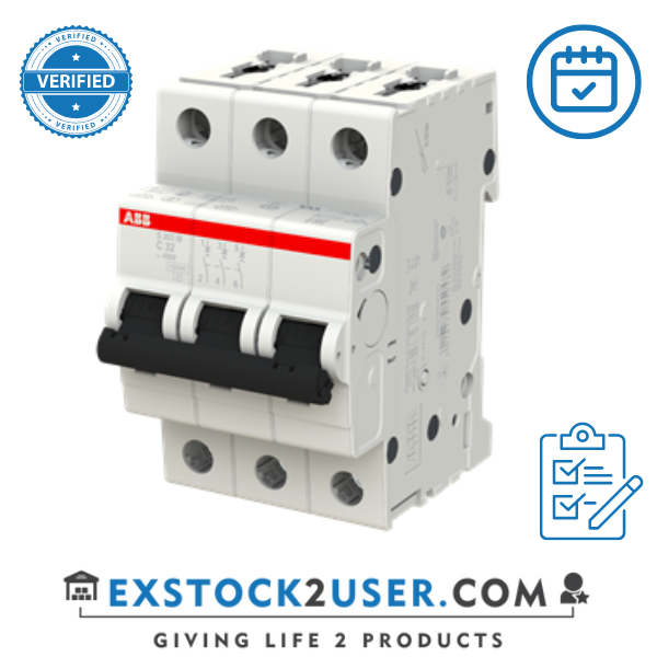 ABB, 2CDS273001R0324, Miniature Circuit Breaker - S200M - 3P - C - 32 ampere