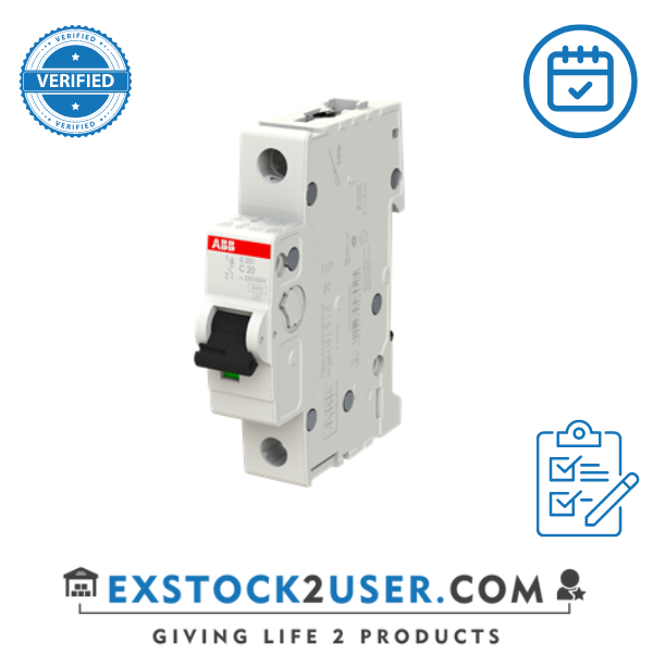 ABB, 2CDS251001R0204, Miniature Circuit Breaker - S200 - 1P - C - 20 ampere