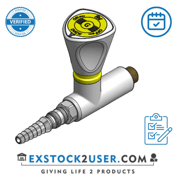 FAR MDS straight gastap with quick release coupling