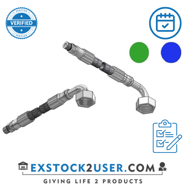 FAR MDS SPX connection hose, 1200mm, M10 x G1/2" 90°