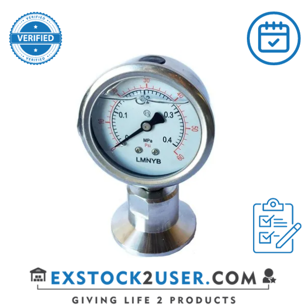 Tri-Clover INC Sanitary Gauge 100 PSI