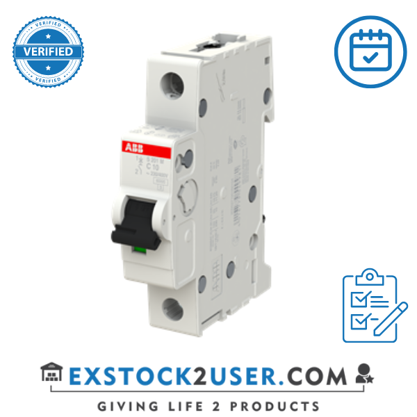 ABB, 2CDS271001R0104, Miniature Circuit Breaker - S200M - 1P - C - 10 ampere