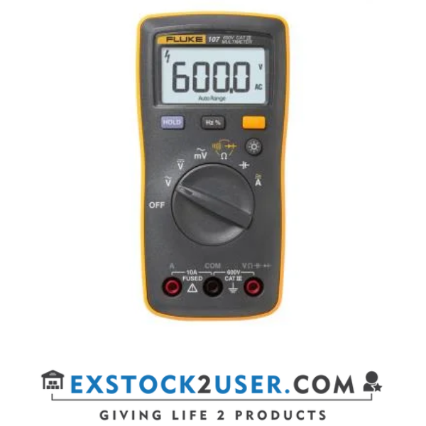 Fluke 107 Palm-sized, CAT III Digital Multimeter