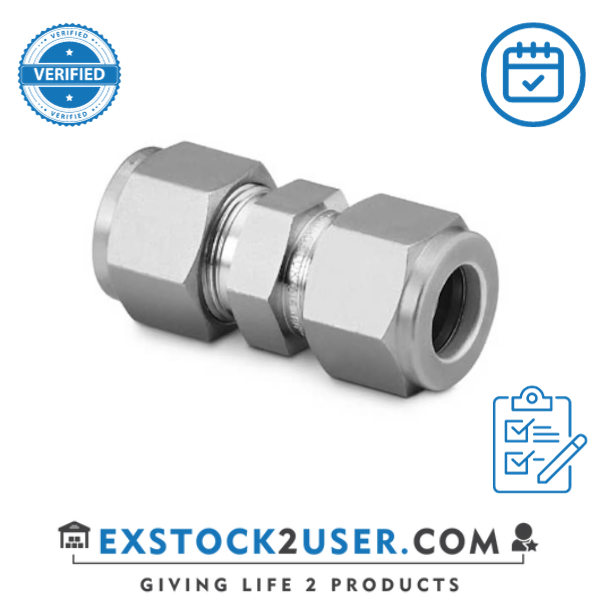 Union, 3/8" Swagelok, SS