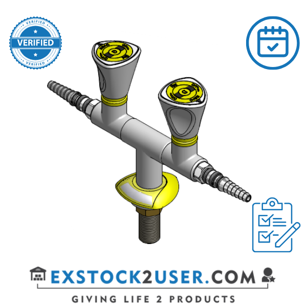 FAR MDS 2-way gastap, 180° with quick release coupling